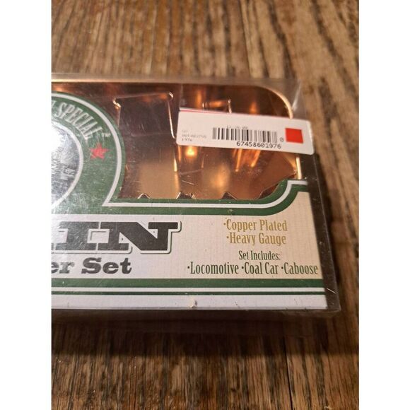 Vintage 2003 Global Décor CHEW CHEW Express Train Cookie Cutter Set Copper w Tin - Picture 2 of 8